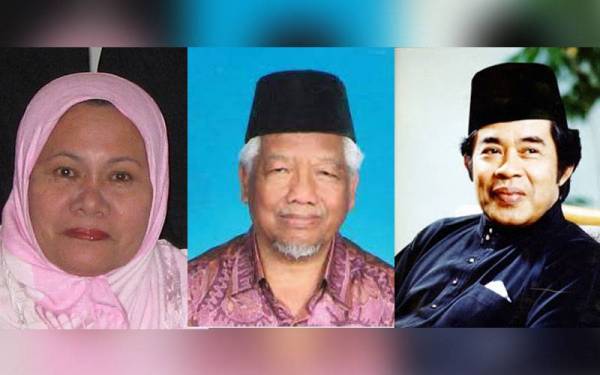 Gambar dari kiri: Zaharah Nawawi, Abdul Rashid Ngah, Usman Awang