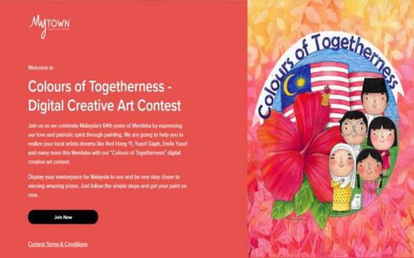 Peraduan seni ‘Colours of Togetherness’ diadakan secara dalam talian disokong KPM bagi membolehkan kanak-kanak pelbagai kaum dapat merasai semangat kemerdekaan dan perpaduan serta keharmonian yang dikecapi negara.