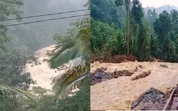 Hujan lebat tanpa henti lebih dua jam bermula kira-kira jam 10 pagi di puncak Gunung Jerai itu menyebabkan arus deras seterusnya berlaku kepala air.