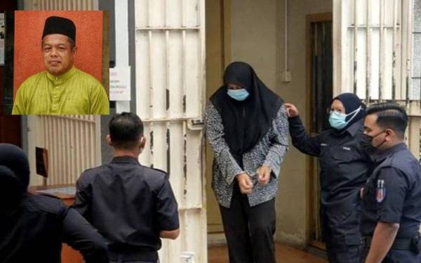 Nur Amira mengaku tidak bersalah atas pertuduhan mencuri wang tunai bernilai RM40 dari tabung Masjid Sirajudin pada 28 Ogos lalu. Gambar kecil: Khaidir Ahmad