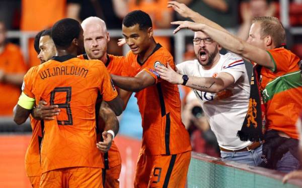 Belanda membelasah Montenegro 4-0 dalam aksi Kumpulan G Kelayakan Piala Dunia pada awal pagi Ahad.