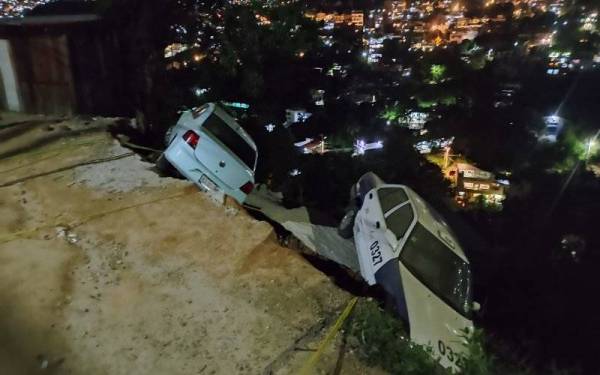 Kerosakan yanag berlaku selepas gempa bumi di Acapulco, wilayah Guerrero, Mexico. Foto Xinhua