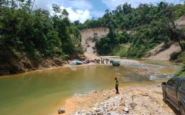 Lokasi kumpulan motocross berkumpul. - Foto ihsan Jabatan Perhutanan Terengganu