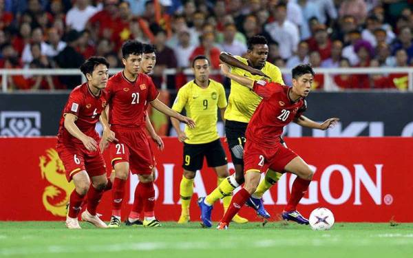 Aksi Harimau Malaya berdepan Vietnam pada Piala Suzuki AFF 2018 lalu. -Foto AFF Suzuki Cup