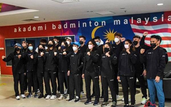 Skuad badminton negara yang akan beraksi pada Piala Sudirman 2021 di Finland. -Foto: BAM