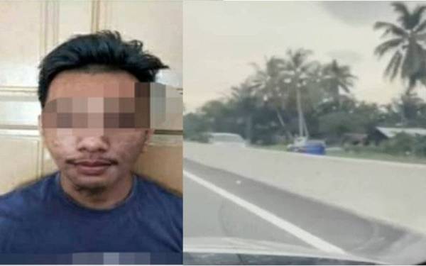 Pemandu berusia 26 tahun (kiri) dikehendaki polis bagi membantu siasatan berhubung kes MPV dipandu secara melawan arus di KM 72 Jalan Klang-Teluk Intan, Sekinchan pada 17 September lalu.