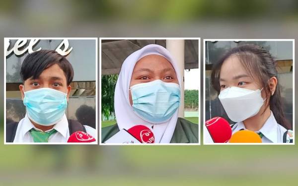 Dari Kiri : S Sivanathan,Nurul Amira dan Jia Mei