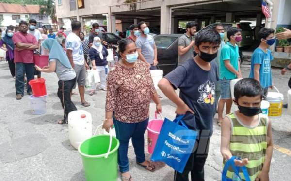 Gangguan bekalan air dijangka berlaku di sekitar Lembah Klang pada 13 hingga 16 Oktober. - Gambar hiasan