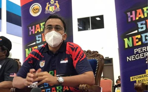 Mohd Rafiq ketika sidang akhbar program Hari Sukan Negara peringkat negeri di Serkam pada Sabtu.