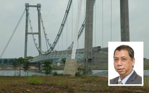 Projek laluan monorel Putrajaya yang ditangguhkan pada 2004. (Gambar kecil: Mohd Hisamudin Yahaya)