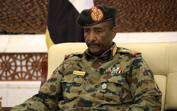  Pengerusi Majlis Berdaulat Sudan Abdel Fattah Al-Burhan mengisytiharkan darurat di seluruh Sudan. - Foto AP