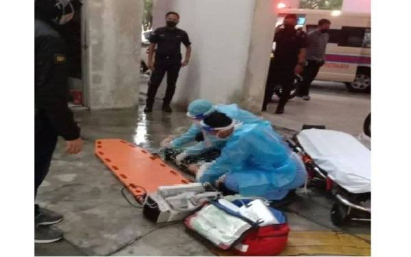 Keisya Nawrah dilaporkan terjatuh dari tingkat tujuh pangsapuri pada sekitar pukul 6.15 petang, sebelum disahkan meninggal dunia di Hospital Putrajaya pada kira-kira 7 malam. Foto Ihsan pembaca