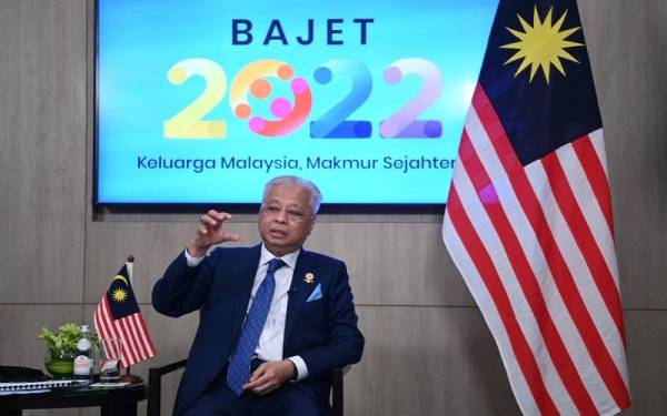 Ismail Sabri ketika ditemubual berkaitan Bajet 2022, hari ini. - Foto Bernama