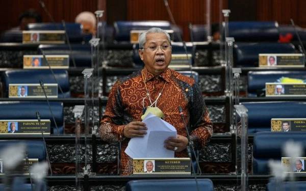 Annuar ketika Mesyuarat Kedua Penggal Keempat, Parlimen Ke-14 di Bangunan Parlimen pada Khamis. - Foto Bernama