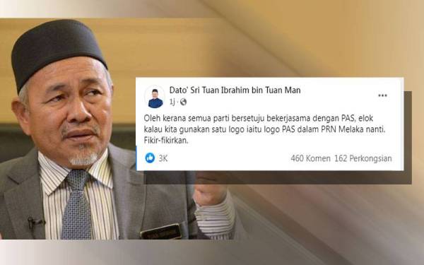 Tangkap layar hantaran di Facebook milik Tuan Ibrahim pada Jumaat.