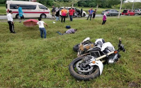 Guru Maut Motosikal Berkuasa Tinggi Terbabas Di Lpt2