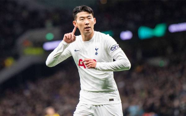 Heung-min meletakkan Tottenham di depan dalam perlawanan di Stadium Tottenham Hotspur itu. FOTO: FB Tottenham