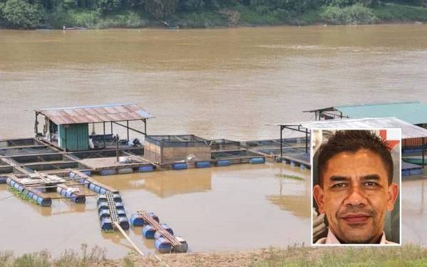 Penternak akuakultur di Pahang diminta membuat persiapan awal bagi mengelak sebarang kemungkinan. (Gambar: Ihsan Jabatan Perikanan Pahang), gambar kecil: Abdullah