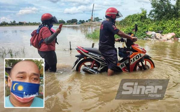 Nur Aliya terpaksa berpindah ke rumah abangnya di Kuala Kedah selepas kawasan rumahnya dilanda banjir beberapa kali sejak 18 Oktober lalu. (Gambar kecil: Mohd Azhar)