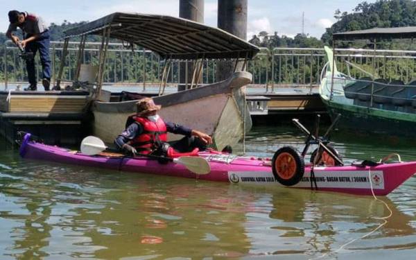 Mohd Syukor bersedia daripada segi fizikal dan mental untuk menjayakan misi Survival Kayak Solo Pengakap OKU sejauh 360 km yang bermula pada Sabtu.