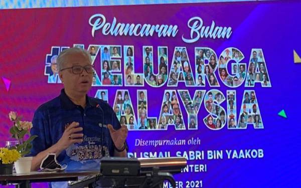 Ismail Sabri ketika berucap pada Majlis Pelancaran Sambutan BKM 2020 di Taman Botani Perdana di sini pada Ahad. - Foto Bernama