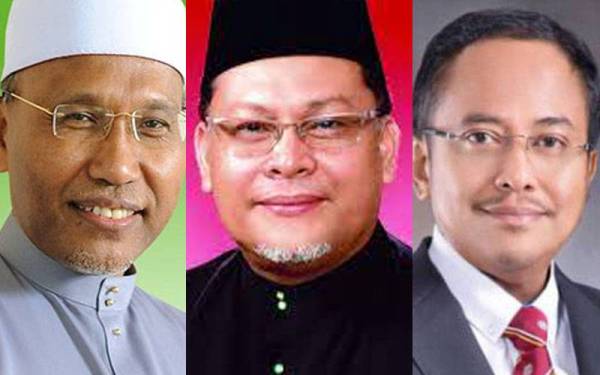 Dari kiri: Idris, Mohd Amar dan Ahmad Samsuri