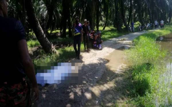 Mangsa ditemukan di dasar sungai lebih kurang tiga meter dari lokasi kejadian di Kampung Matang Tengah, Changkat Lobak, Bagan Serai pada Isnin.