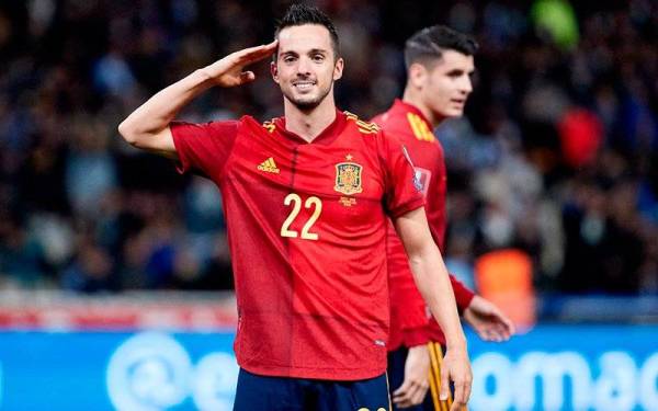 Pablo Sarabia meledak gol tunggal La Roja dalam aksi di Athens.