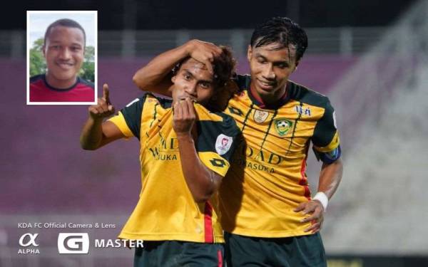 Baddrol (kanan) mengharapkan sokongan tidak berbelah bahagi daripada penyokong hijau kuning untuk meningkatkan motivasi bagi menghadapi JDT pada peringkat suku akhir Piala Malaysia 2021. - Foto Kedah Darul Aman FC (Gambar kecil, Rodney)