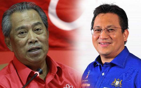 Gambar dari kiri: Muhyiddin, Nur Jazlan