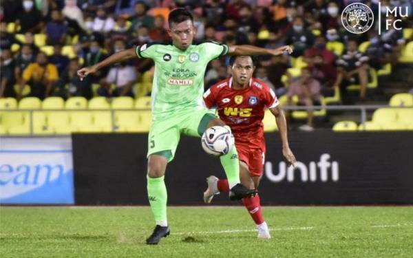 Antara aksi Melaka United pada perlawanan suku akhir kedua menetang Sabah tempoh hari. - Foto FB Melaka United