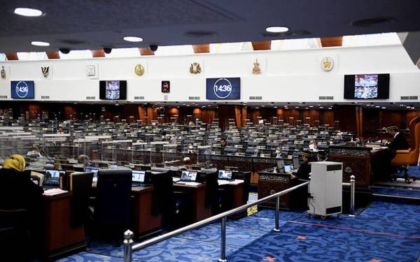 Suasana semasa Mesyuarat Khas Penggal Ketiga Parlimen Ke-14 di Parlimen hari ini. -Foto Bernama