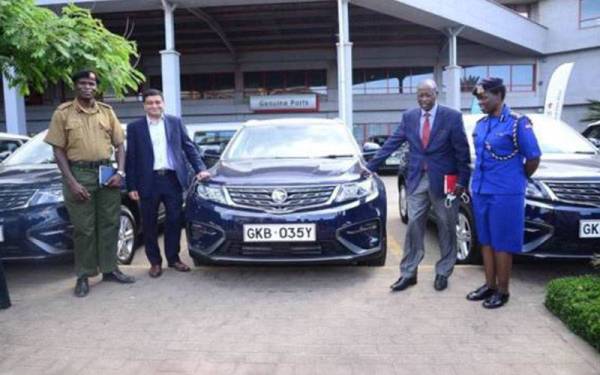 Majlis penyerahan Proton X70 kepada Kenya Police Service.