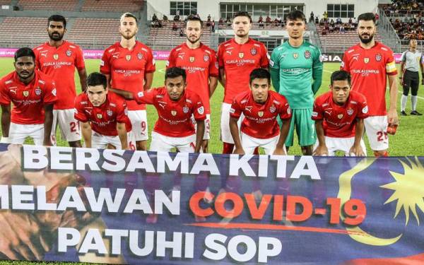 City Boys yang bakal berentap JDT pada final Piala Malaysia di Stadium Nasional malam ini. FOTO: Kuala Lumpur City