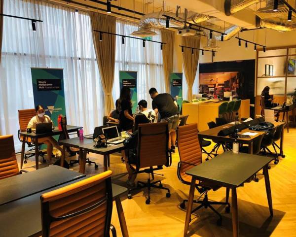 Prospective students can access information about studying in Victoria at the Study Melbourne Hub Kuala Lumpur. (Photo by Study Melbourne Hub)