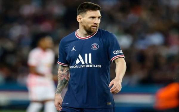 Messi ketika beraksi bersama PSG.