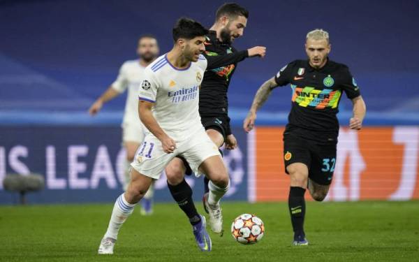 Aksi Real Madrid, Inter pada Rabu. - foto AP