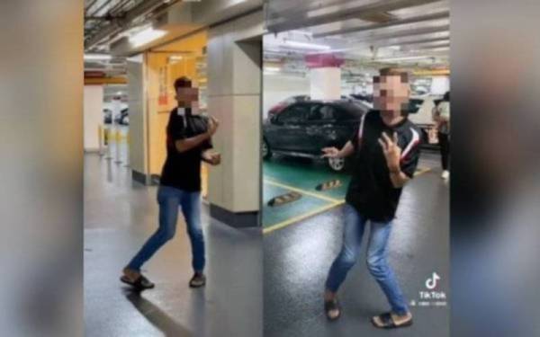 Klip video yang memaparkan dua lelaki mengajuk perbuatan seperti OKU dimuat naik menerusi aplikasi TikTok.