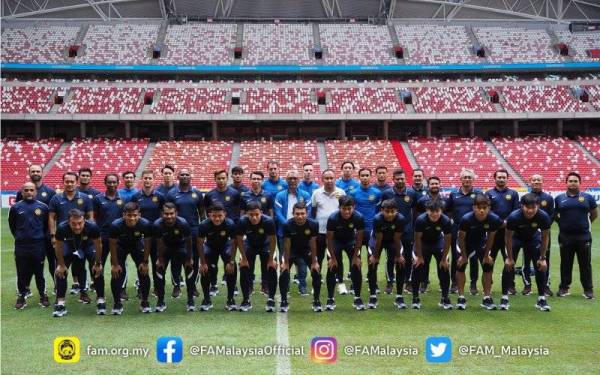 Skuad Harimau Malaya mampu membenam Indonesia pada Ahad ini andai semua pemain memberikan komitmen penuh. - Foto Football Association of Malaysia