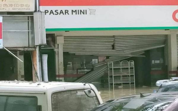 Antara insiden pecah kedai di Taman Sri Muda. - Foto ihsan polis