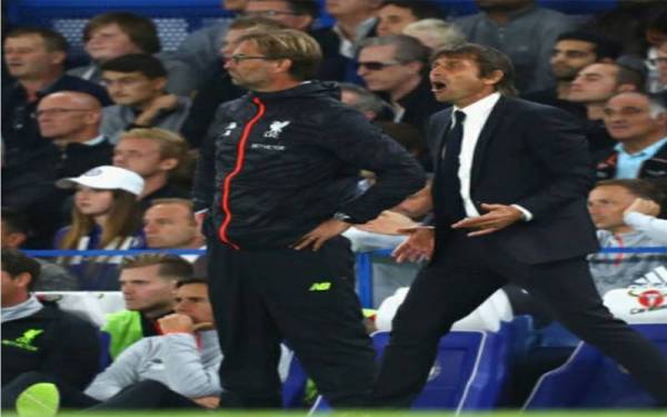 Klopp, Conte senada, mahu separuh akhir Piala Liga satu perlawanan