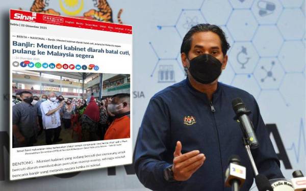 Khairy Jamaluddin berkata, syarat kuarantin masih terpakai dan wajib dipatuhi walaupun semua menteri tersebut telah diarahkan pulang dengan segera.