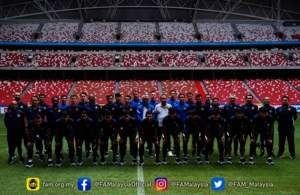 Skuad Harimau Malaya yang menggalas cabaran negara di kejuaraan Piala Suzuki AFF 2020 edisi Singapura.