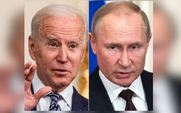 Presiden AS, Joe Biden (kiri) dan Presiden Rusia, Vladimir Putin.