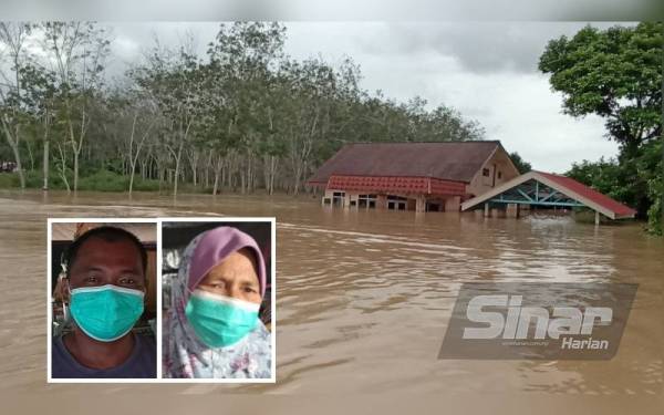 Banjir di Segamat: Hanya mampu tengok bumbung rumah