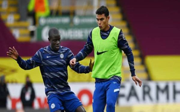 Kante (kiri) dan Silva disahkan positif Covid-19.