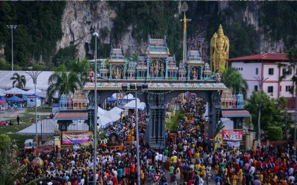 Perayaan Thaipusam yang bakal disambut penganut Hindu pada 18 Januari ini perlu disambut secara sederhana bagi mengelakkan tercetusnya ‘Kluster Thaipusam’. - Gambar hiasan.