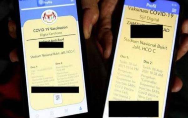 Seorang pengamal perubatan di Terengganu dikesan menjual sijil vaksinasi Covid-19 palsu baru-baru ini.- Gambar hiasan