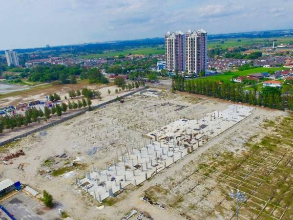 Tapak pembinaan asal bagi projek bangunan MBMB Klebang. Gambar hiasan