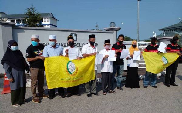 Laporan polis dibuat Perkasa Kedah di Ibu Pejabat Polis Daerah Kuala Muda pada Ahad.